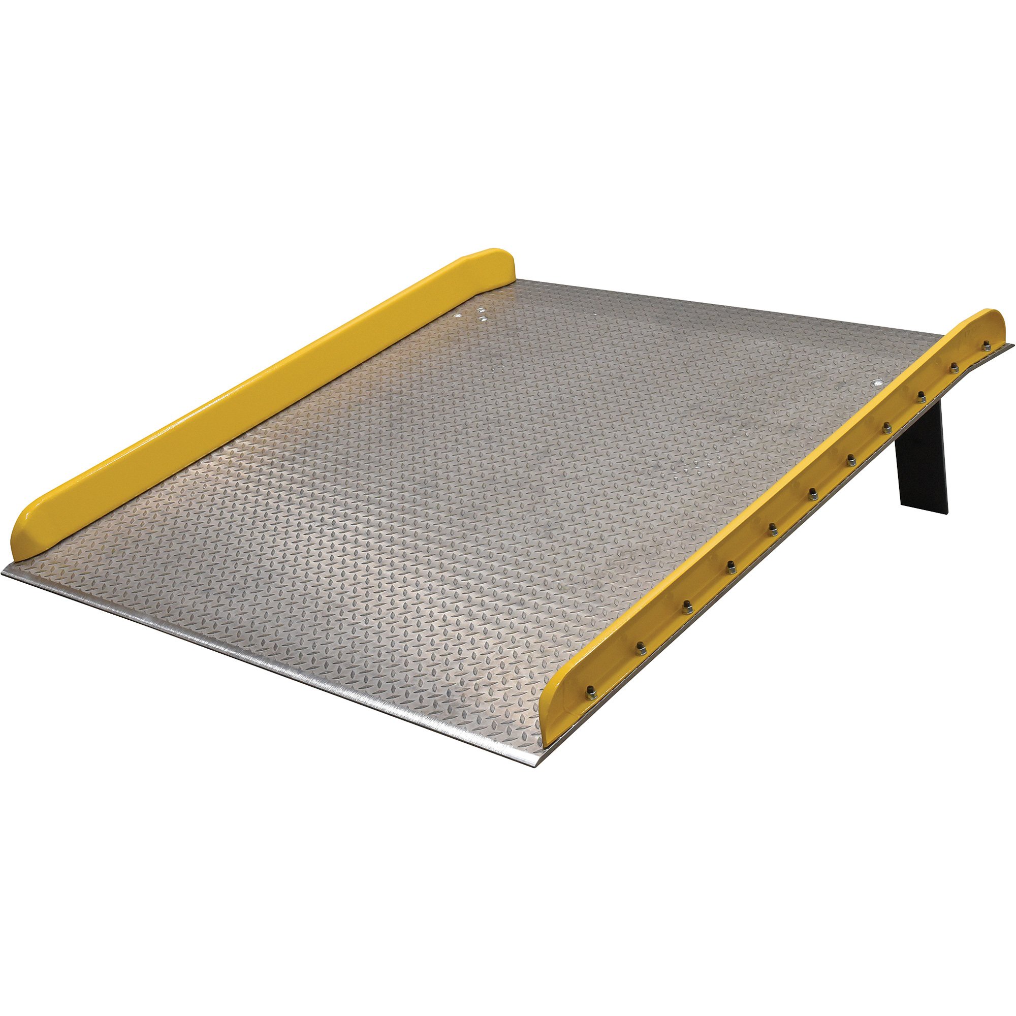 Vestil Aluminum Truck Dockboard with Steel Curbs